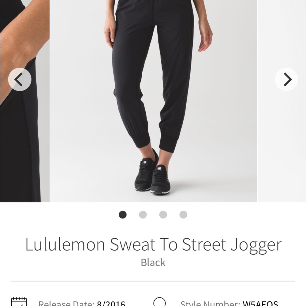 lululemon athletica Black Sweat To Street Jogger